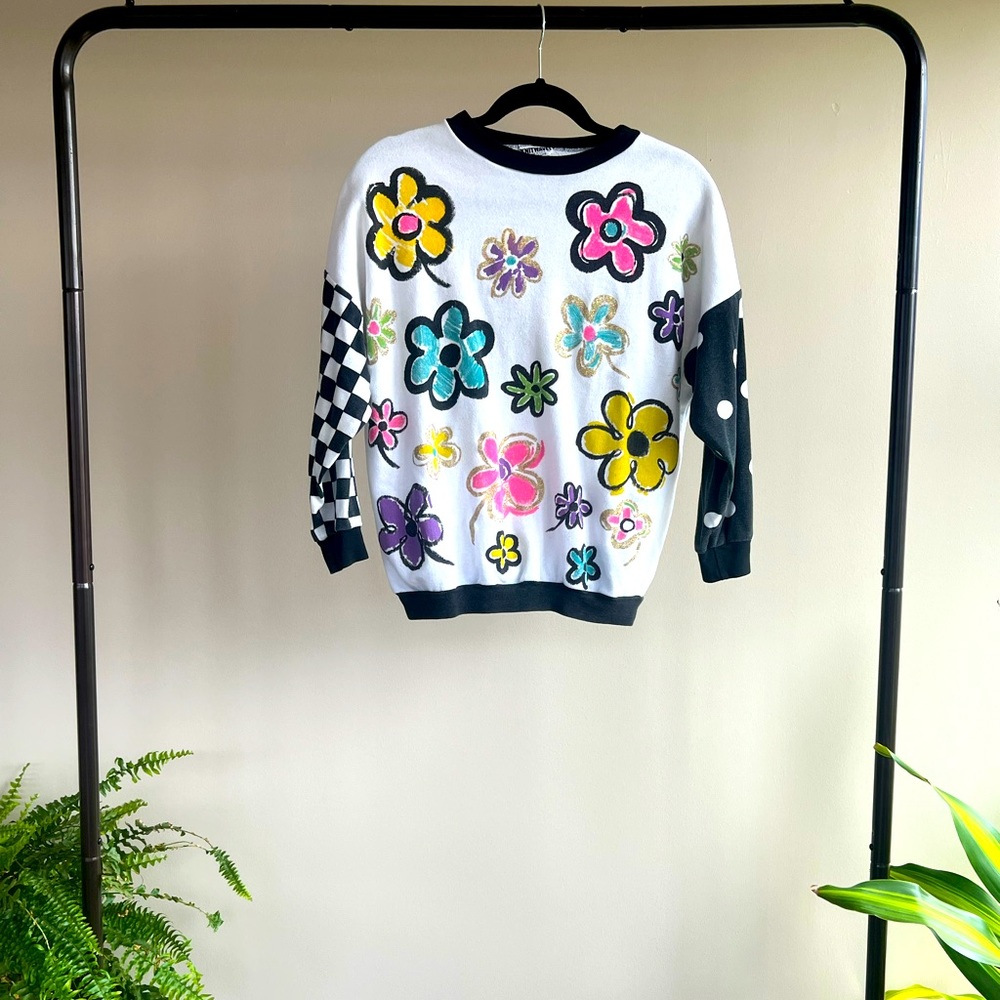 Vintage flower sweatshirt